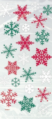 Dāvanu maisiņi "Ziemassvētku sniegpārslas" (20 gab)