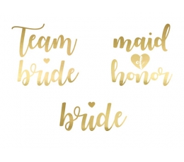 Ajutised tattood "Team bride" (13 tk.)