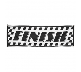 Riidest plakat "Finish" (74x220 cm)