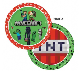 Taldrikud "Minecraft" (8tk./23 cm)