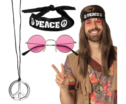 Aksesuāru komplekts "Hippie peace"