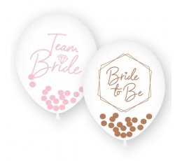 Baloni "Team Bride. Bride to be" (6 gab./27 cm)