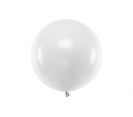 Balons, balts (60 cm/Party Deco)