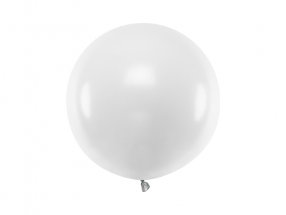 Balons, balts (60 cm/Party Deco)