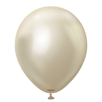 Chrome balons, mirror white gold (30 cm/Kalisan)