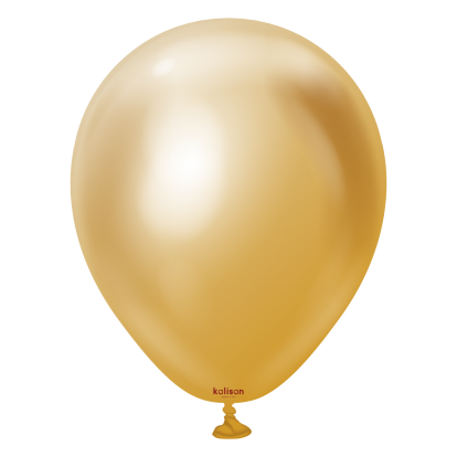 Chrome balons, mirror gold (12 cm/Kalisan)