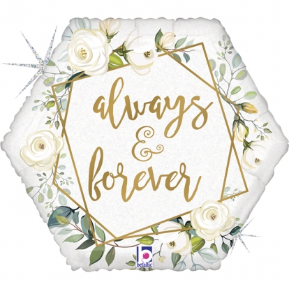 Folija balons "Always & Forever" (46 cm)