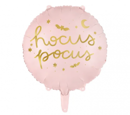 Folijas balons "Hocus Pocus", rozā (45 cm)