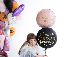 Folijas balons "Hocus Pocus", rozā (45 cm) 1