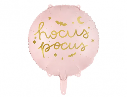 Folijas balons "Hocus Pocus", rozā (45 cm)