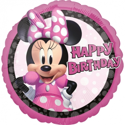 Folijas balons "Minnie Mouse Happy Birthday" (45 cm)