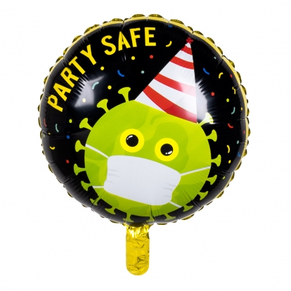 Folijas balons "Party safe" (45 cm)