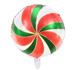 Folijas balons "Sarkanzaļa konfekte" (35 cm)