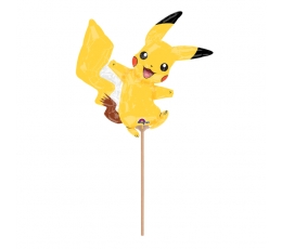 Folijas balons uz kociņa "Pikachu" (17x13 cm) 
