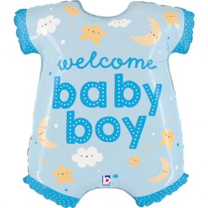 Folijas balons "Welcome Baby Boy" (66 cm)