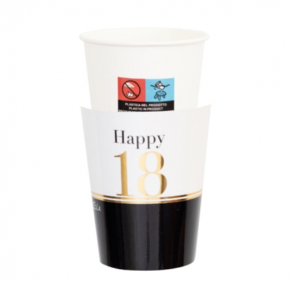 Glāzītes "Happy 18" (8 gab./250 ml)