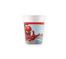 Glāzītes "Spiderman Crime Fighter" (8 vnt./200 ml)