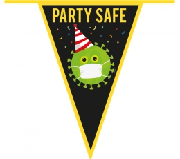 Karodziņu virtene "Party safe" (6 m) 1