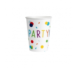 Krūzes "Party confetti" (8 gab./250 ml)