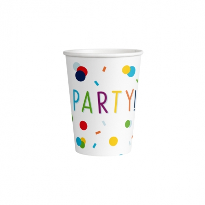 Krūzes "Party confetti" (8 gab./250 ml)