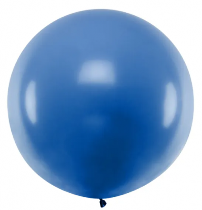 Liels balons, zils (1 m/Party Deco)