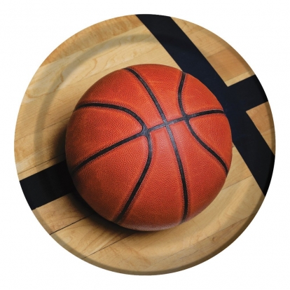 Šķīvīši "Basketbols" (8 gab./23 cm)