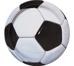 Šķīvji "Futbols" (8 gab./17 cm)