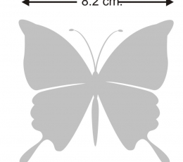 Бабочки, серые (20 шт. / M) 1
