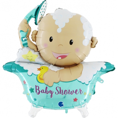 Фольгированный шарик, 3D "Baby Shower" (107 см)