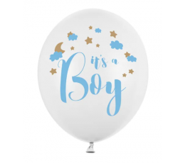 Воздушный шар "It's a boy", синий (30 см)